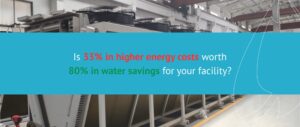 Can you save water with an adiabatic cooling tower?