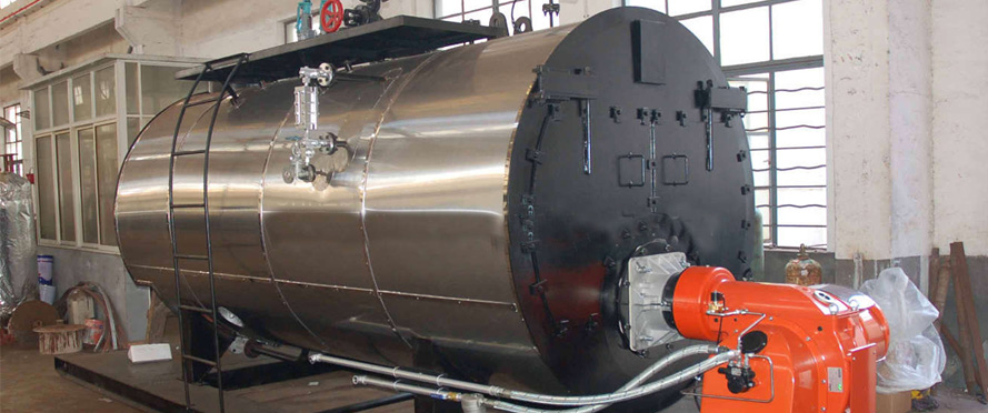 big chemically treated boiler
