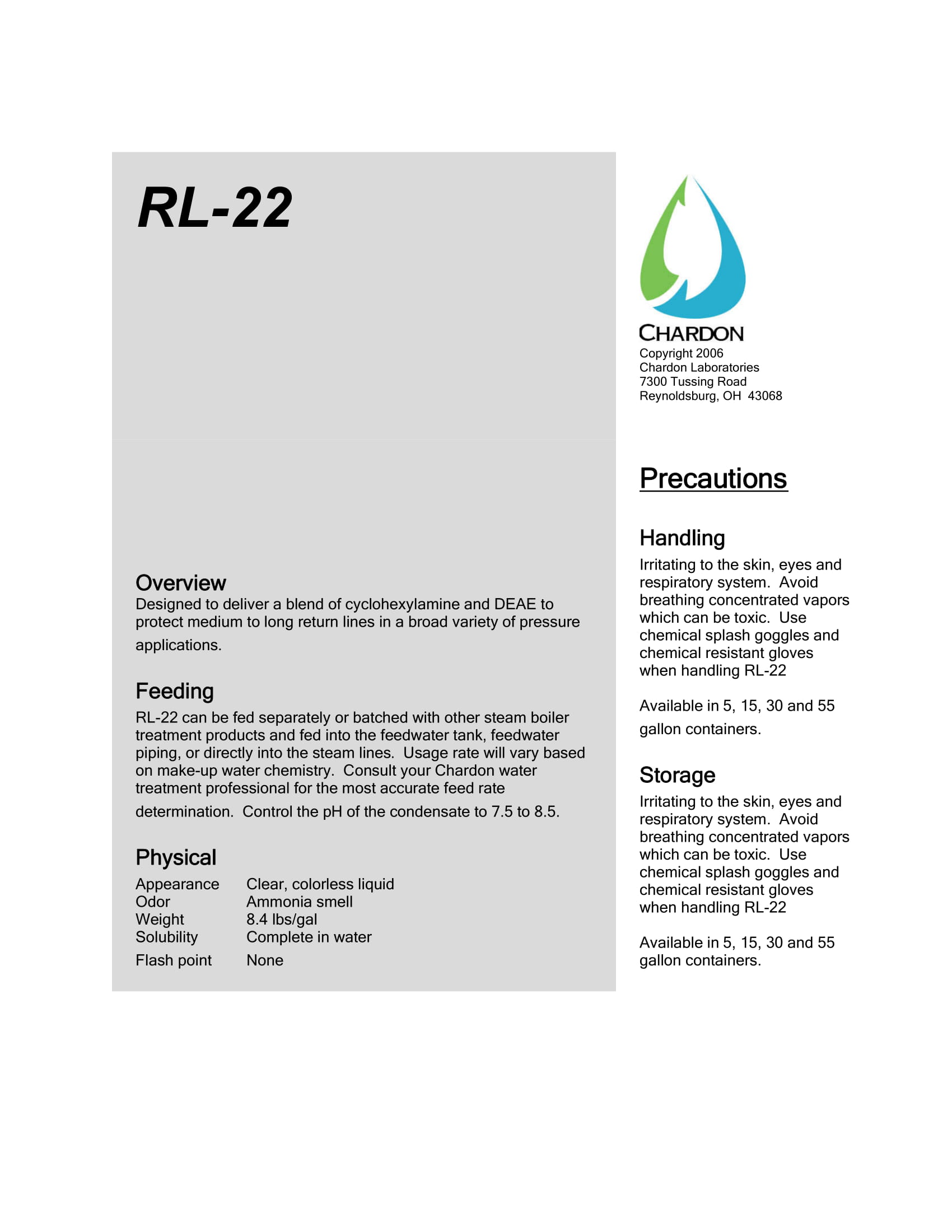 RL-22 Datasheet
