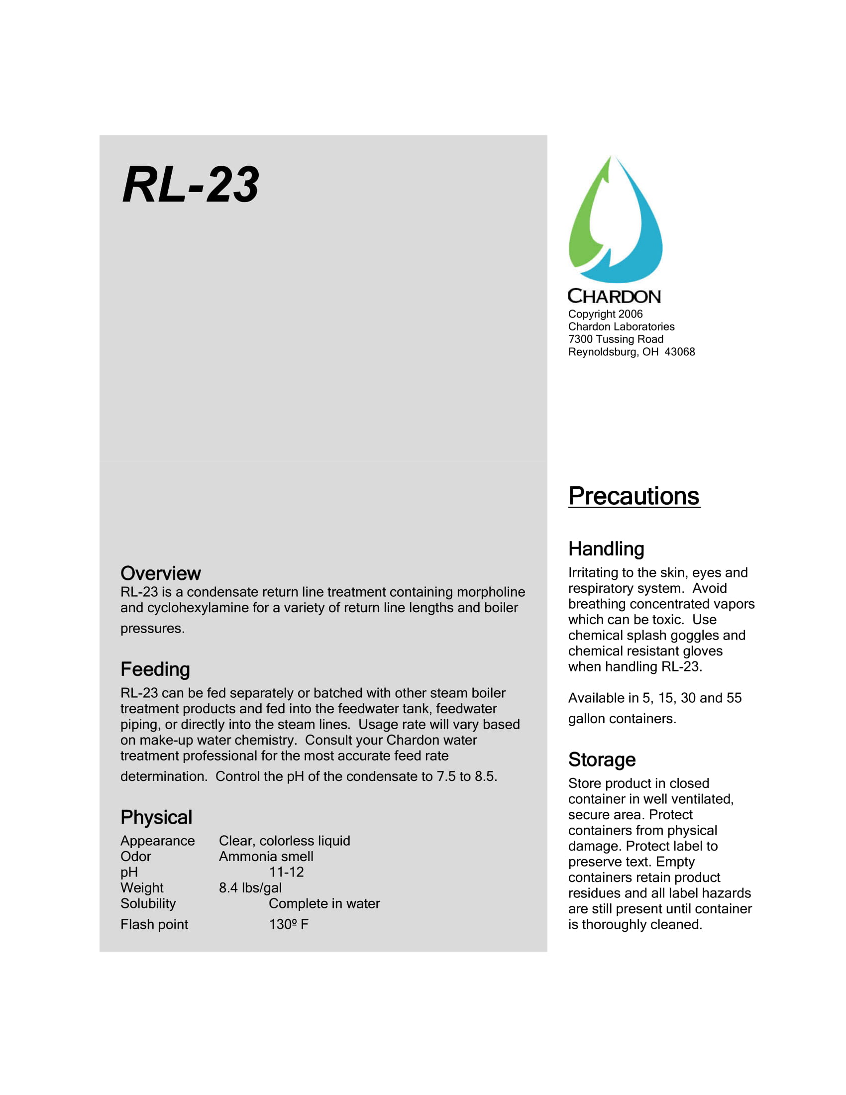 RL-23 Datasheet