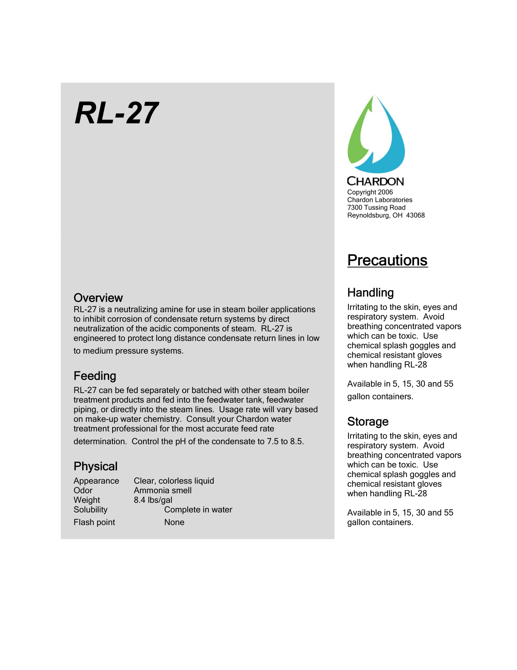 RL-27 Datasheet