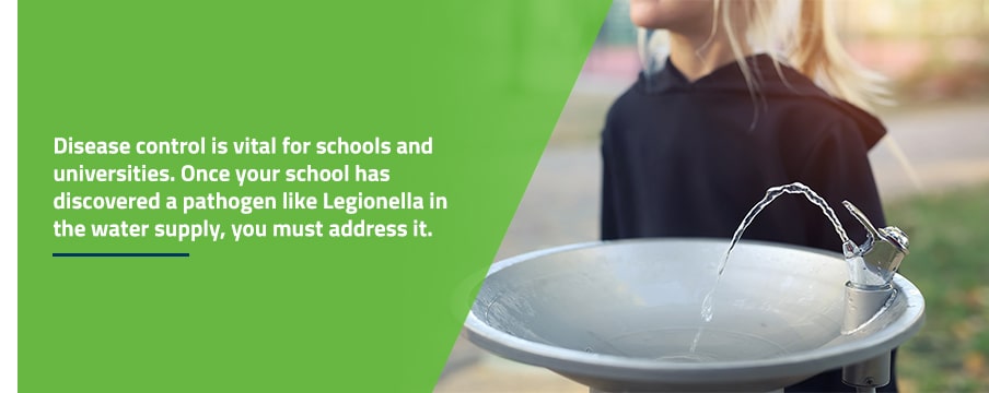 Water Treatment for Legionella in Schools