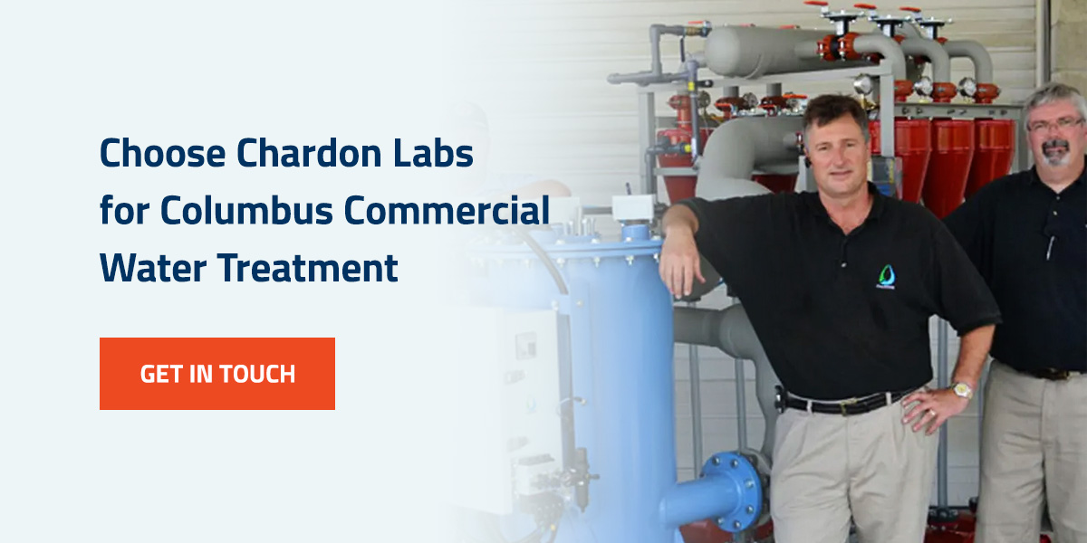 Choose Chardon Labs for Columbus Commercial Water Treatment