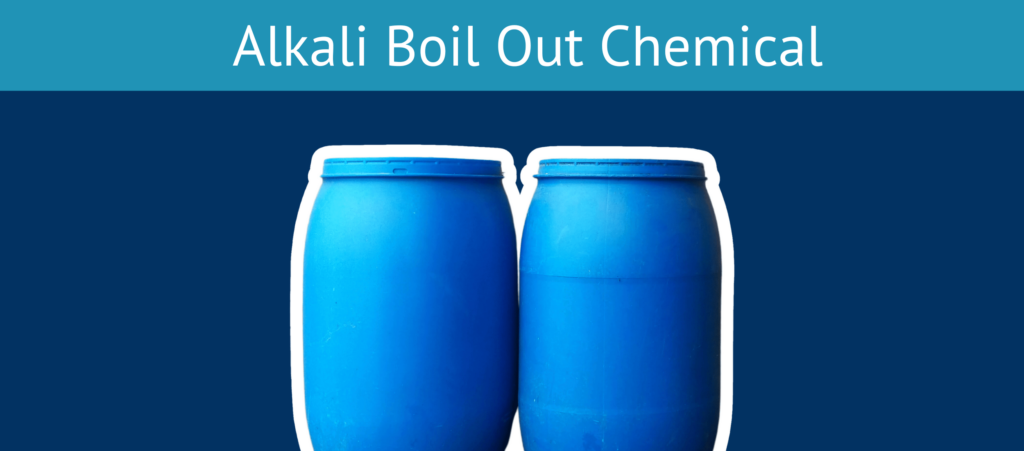 Alkali boil out chemical barrels.