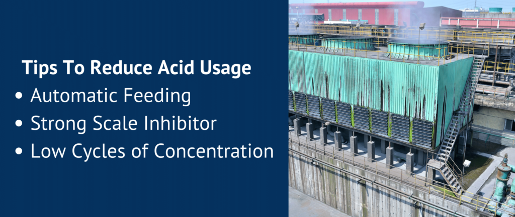 3 tips about reducing acid usage in a cooling tower.