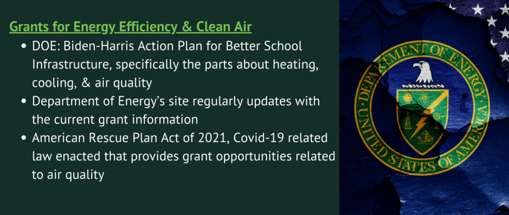 3 grant opportunites related to chemical water treatment equipment upgrades in schools.
