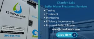 Chardon Labs
Boiler Water Treatment Services
Testing
Treatment
Monitoring
Efficiency Improvements
Improved Boiler Lifespan
sales@chardonlabs.com